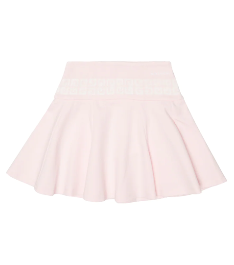 4G pleated jersey skirt