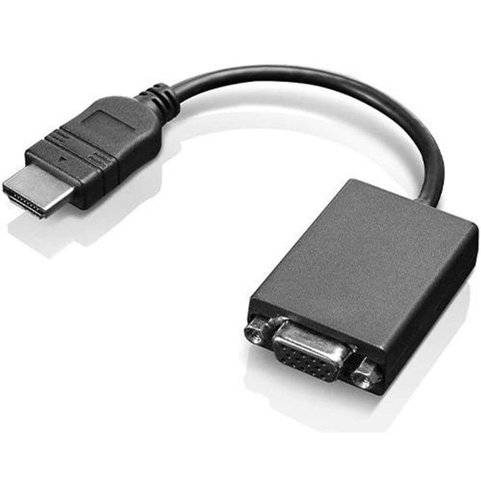 Lenovo HDMI to VGA Monitor Adapter Cable 1920 x 1080 60Hz Resolution 0.2m