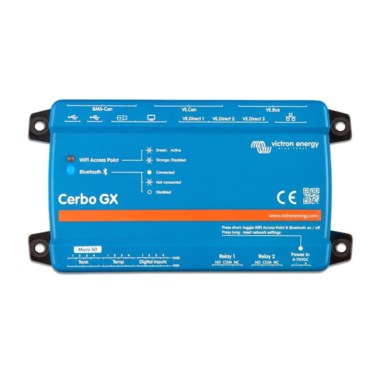 Victron Energy Cerbo GX communications centre wifi bluetooth full system control