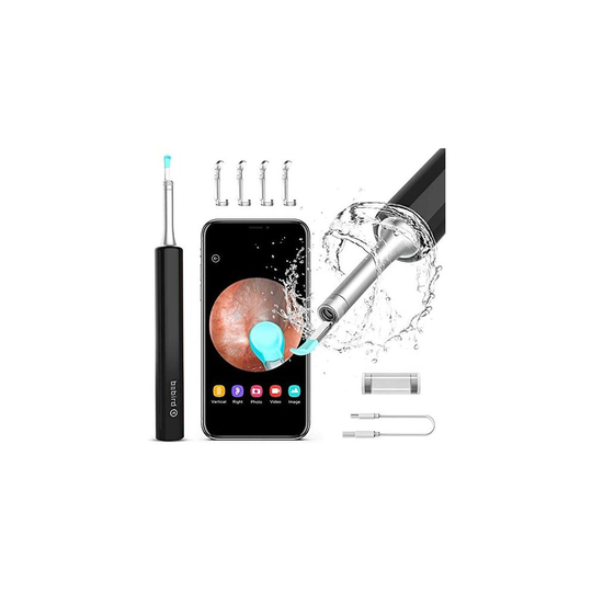 Masstimo Ear Wax Removal Endoscope, Earwax Remover Tool, Ear Camera,1080P FHD Wireless Ear Otoscope, Ear Scope with Ear Wax Cleaner