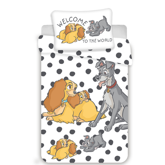 Disney Lady and the Tramp Baby Duvet Cover and Pillow Set