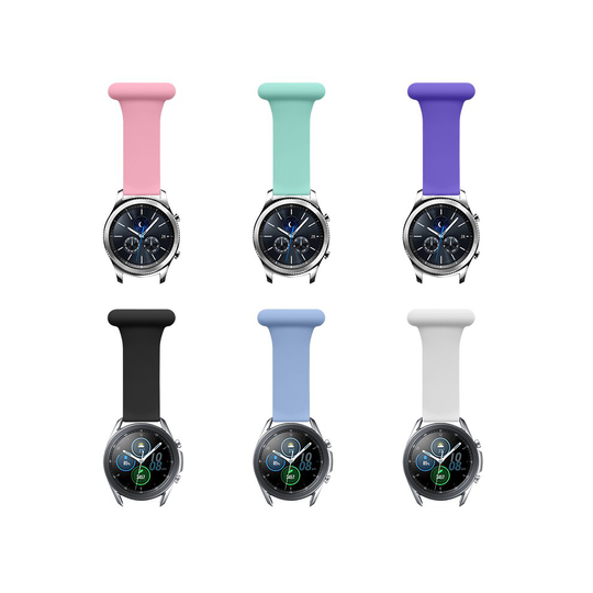 (Black 20mm) Fob for Samsung Smart watch for Nurses ,Doctors
