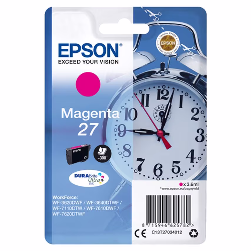 Epson Ink High Volume Magenta 27 DURABrite Ultra Ink