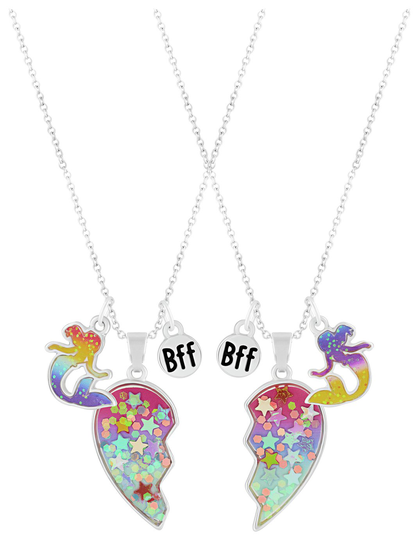 Disney Little Mermaid Silver Plated Bestfriend Pendant