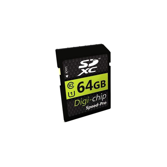 Digi Chip 64GB SDXC Class 10 Memory Card For Nikon D3100, D3200, D3300, Nikon D3400, Nikon D3500, Nikon D5600, Nikon D7500 and Nikon 850 Dig