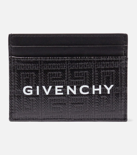 4G leather and canvas card holder