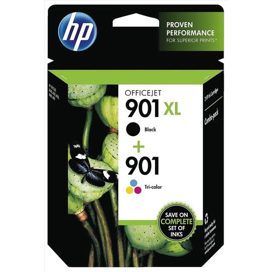 Hewlett Packard HP No.901XL Hy/901 B/Cl, Pack of 2SD519AE