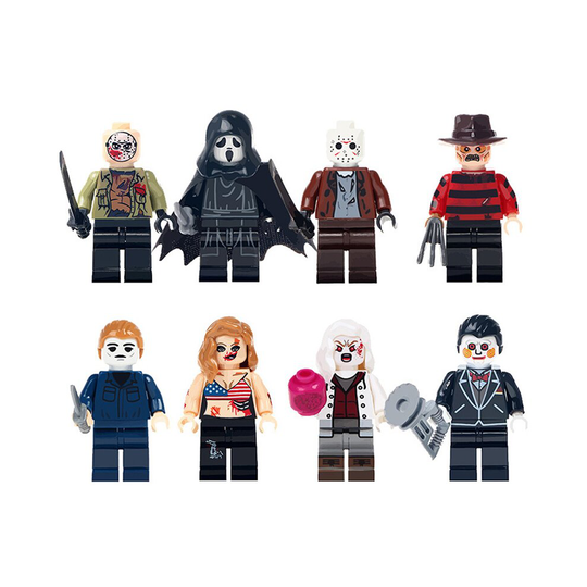 Halloween Horror Movie Building Blocks Figure 8PCS