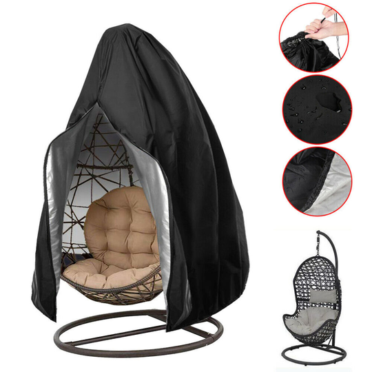 Hanging Swing Egg Chair Cover With Zip Garden Patio Outdoor Waterproof
