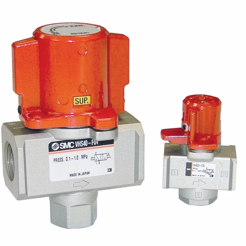 SMC VHS30-F03 Residual Pressure Release 3-Port Valve
