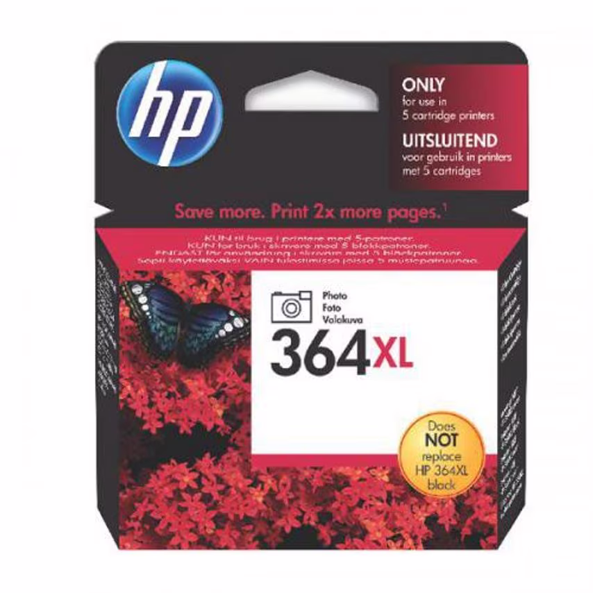 HP HP 364XL Photo Black Standard Capacity Ink Cartridge 7ml - CB322E