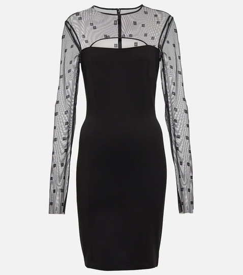 4G mesh minidress