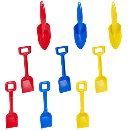 (4) Kids Plastic Beach Colour Spade Toy Play Digging