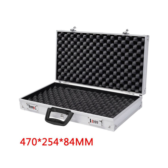 Aluminium Pistol Gun Storage Lockable Flight Case Foam Box Secured