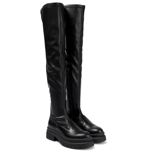 Over-the-knee rubber boots