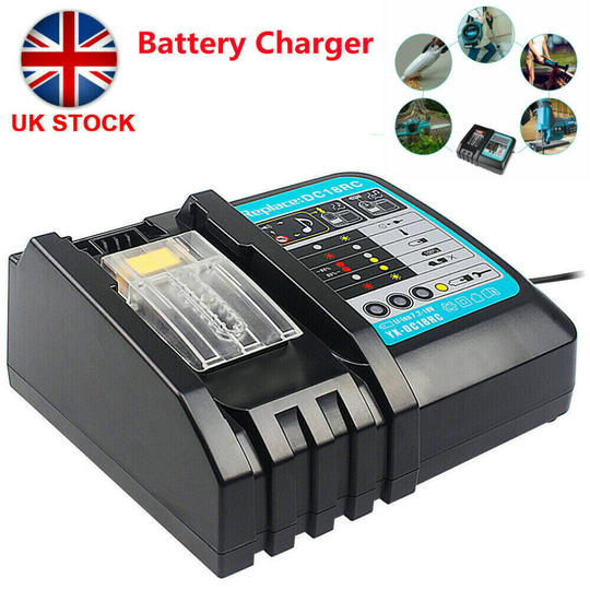 For Makita DC18RC Replacement Battery Charger 7.2V-18V LCD Screen Plug