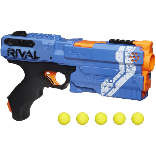 Nerf Kronos XVIII-500 Team Blue Official Rival Foam Balls New Kids Toy Hasbro