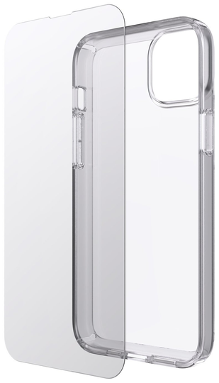 Speck iPhone 14 Plus Phone Case & Glass Bundle - Clear