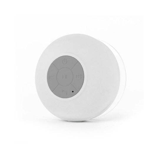 (White) Large Bluetooth Waterproof Shower Speaker