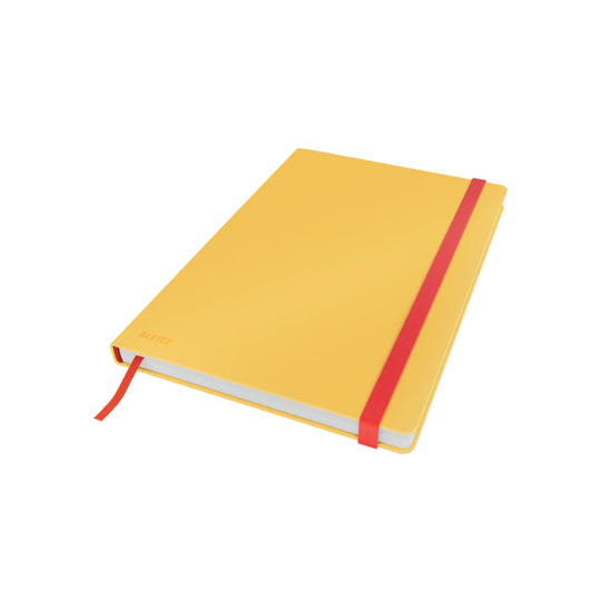 Leitz Cosy Notebook Soft Touch Ruled with Hardcover Warm Yellow
