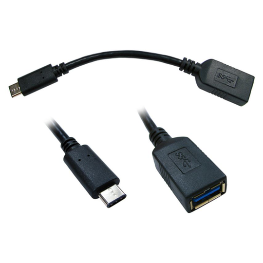 Cables Direct Adaptor 15CM USB 3.1 Type C (M) A (F) Adapt 5G