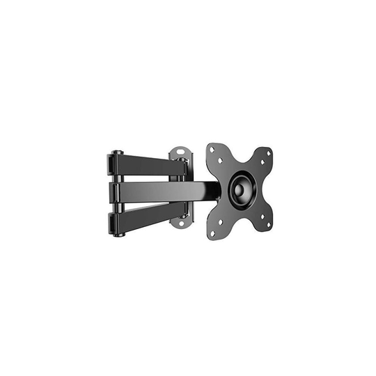 TV Wall Bracket Swivels Tilts Extends, Full Motion TV Wall Mount for Most 13-30 Inch Flat&Curved TVs, Holds up to 10kg, VESA 100x100mm/75x75mm (13-3