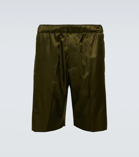 Cotton-blend shorts