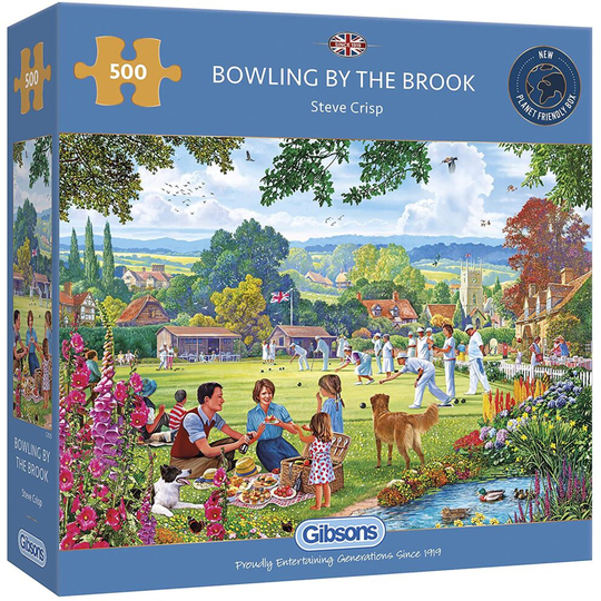 Gibsons Bowling by the Brook 500 Piece Jigsaw Puzzle