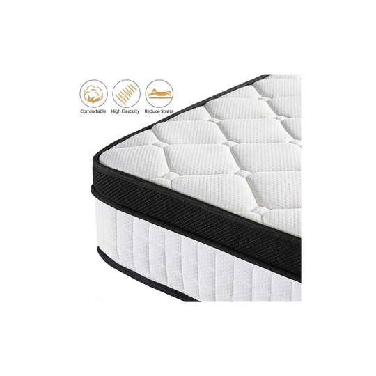 Yaheetech 3ft Memory Foam and Pocket Spring Mattress Single Mattress