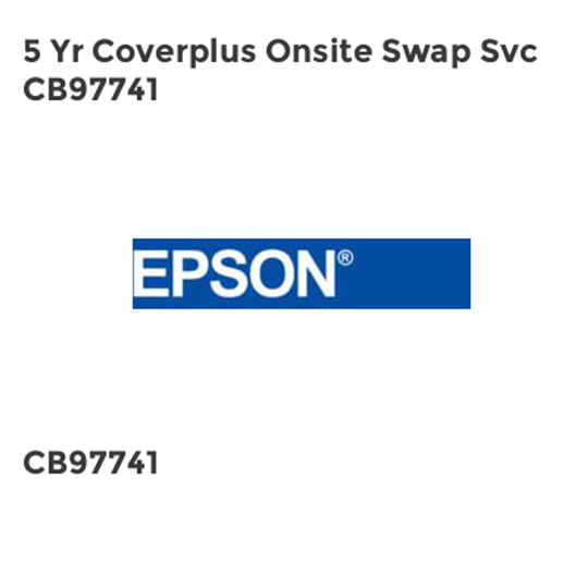 Epson 5 Yr Coverplus Onsite Swap Svc CB97741