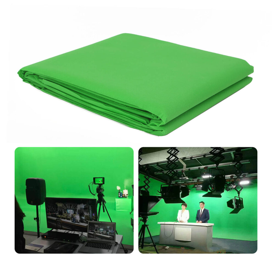 Green Screen Backdrop Chroma key 1.6m x 3m for Studio Photo Lighting