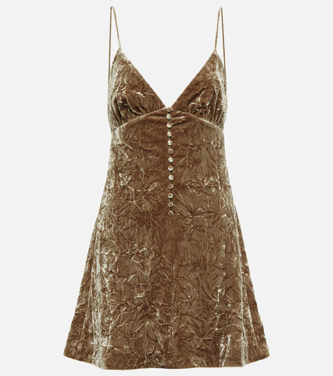 Velvet minidress