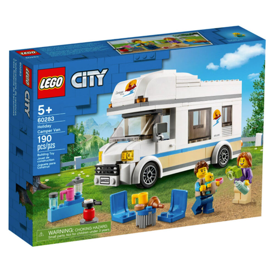 LEGO 60283 City Great Vehicles Holiday Camper Van Toy Car for Kids 5 + Years Old, Caravan Motorhome Summer Sets