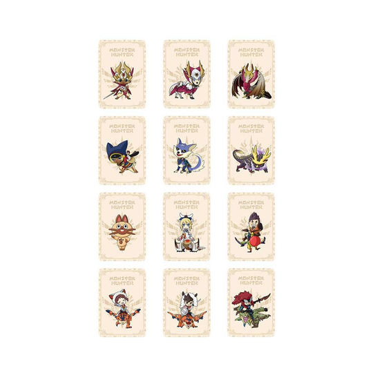 (12pcs set) MonsterHunter Rise:Sunbreak Amiibo NFC Cards