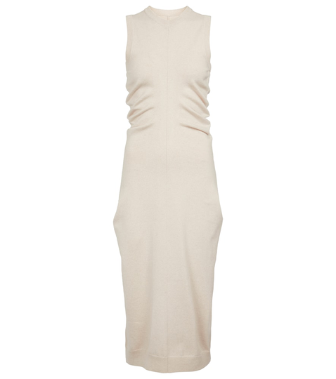 Cashmere and cotton midi dress
