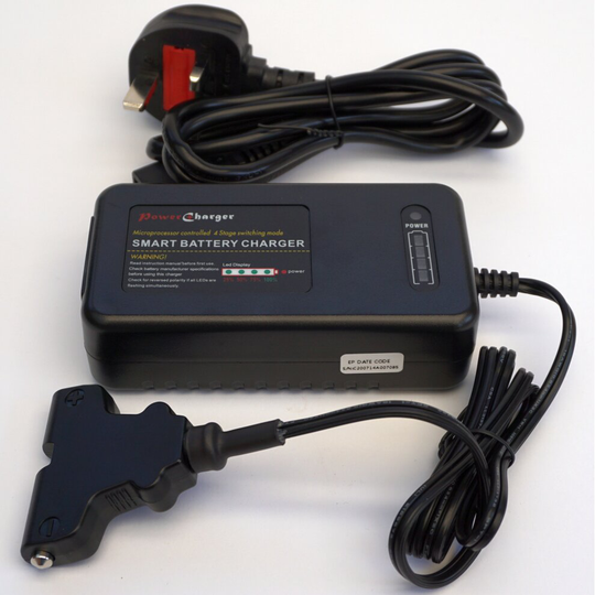 Charger, 12v 4a, 3 Stage, Powacaddy, Heavy Duty, Smart Golf Battery Charger
