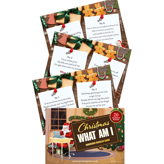 Christmas What Am I Xmas Games for Adults - 20 Dirty Minds Innuendo Riddles Christmas Games for Adults not rude...but people think it is! - Stocking