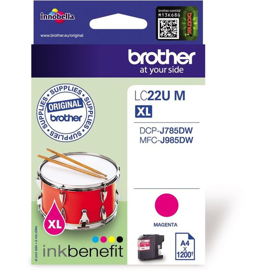 Brother Brother Magenta Ink Cartridge 15ml - LC22UM