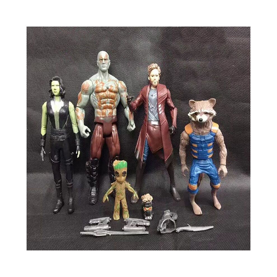 5pcs Guardians of The Galaxy Vol. 2 Star-Lord Baby Groot Raccoon Action Figure