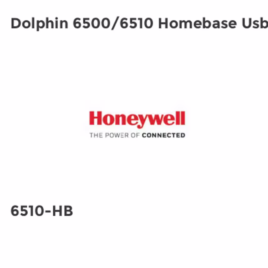 Honeywell Dolphin 6500/6510 Homebase Usb