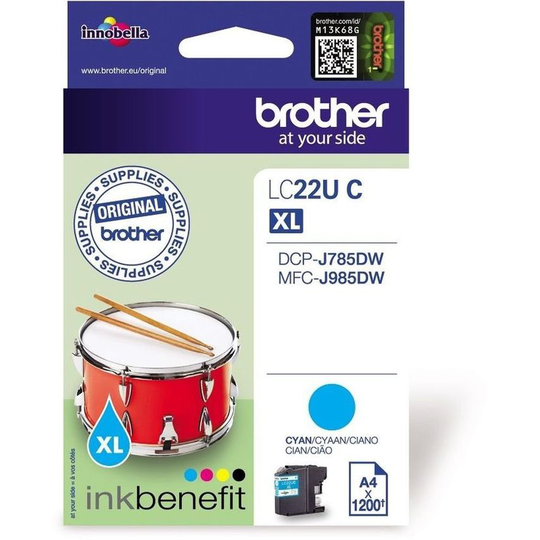 Brother Brother Cyan Ink Cartridge 15ml - LC22UC