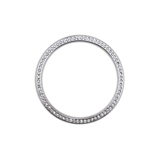Dimond Insert Bezel Styling 42mm Compatible with Samsung Galaxy Watch 4 Silver