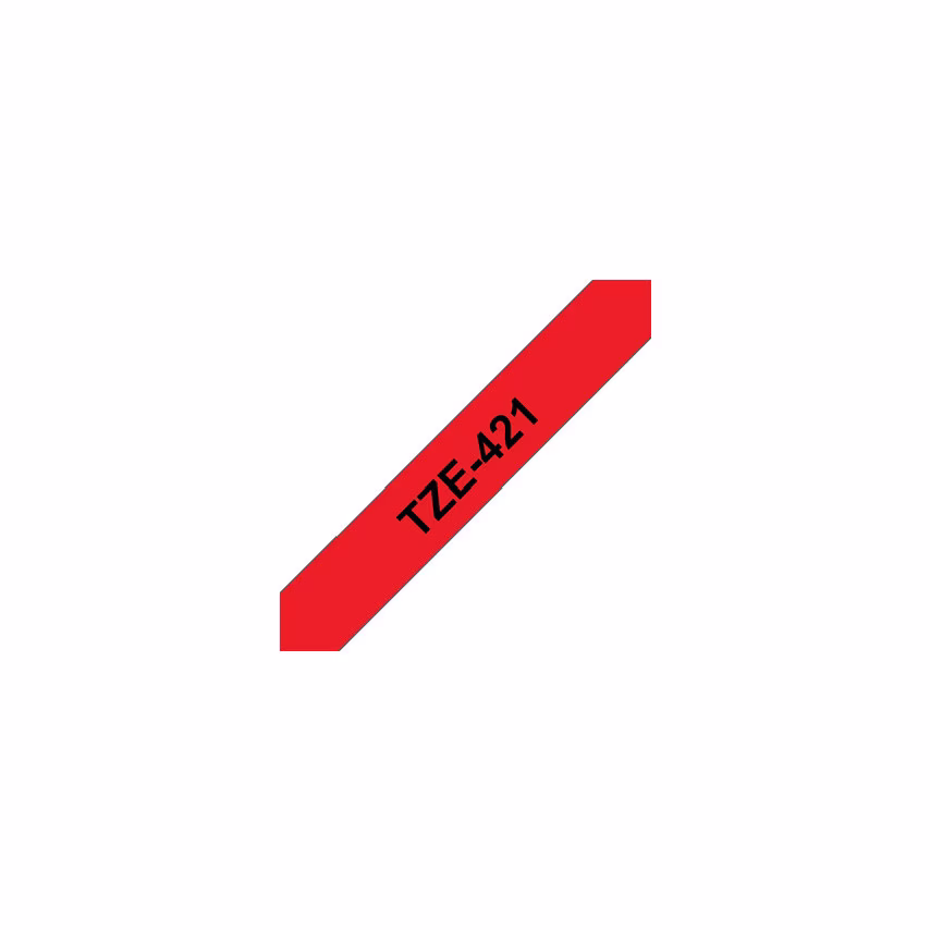 Brother TZE-421 9MM P-touch Tape Red- you get 5
