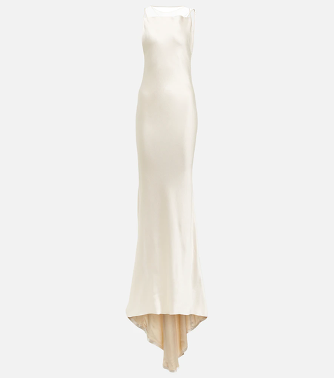 Bridal satin gown