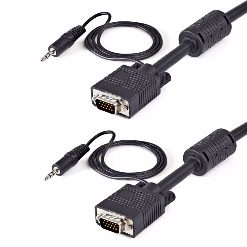 StarTech.com 2m Coax High Resolution Monitor VGA Cable with Audio HD15 M/M