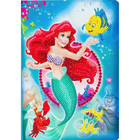 Craft Buddy Crystal Art The Little Mermaid Notebook CANJ-DNY601