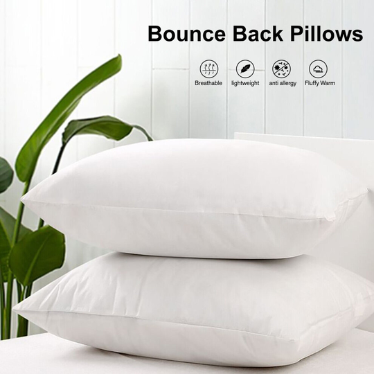 (Bounce Back Pillows Pair) Stipe Pillows Pair Memory Form Pillow Pillowcases