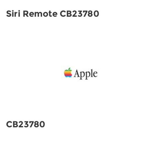Apple Siri Remote CB23780- you get 3