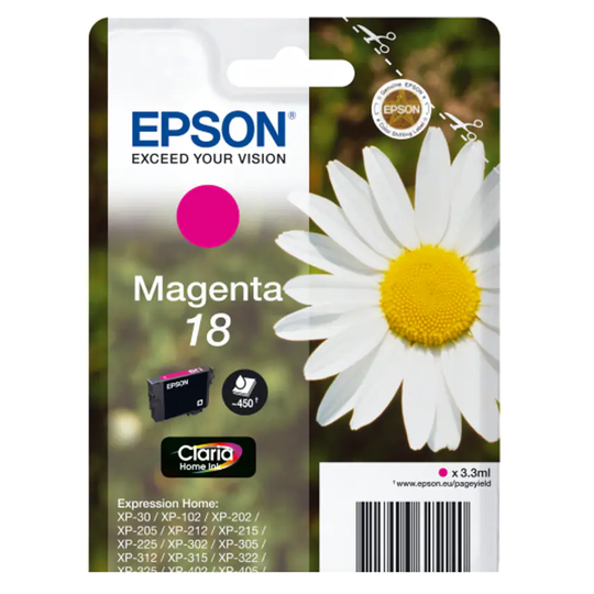 Epson Epson 18 Daisy Magenta Standard Capacity Ink Cartridge 3ml - C13T18034012