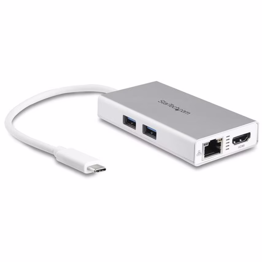 Startech USB C Multiport Adapter 4K 60W PD Silver